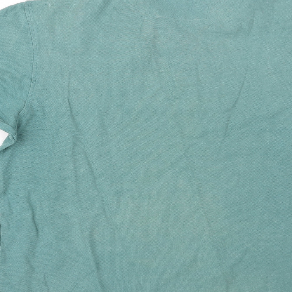 Maine New England Mens Green Polo Size M