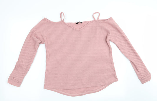 Womens UK Size 12 SheIn Pink Pullover Jumper