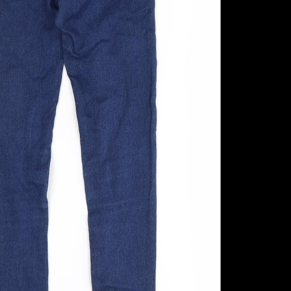 Brand and care label for denim co girls’ blue skinny jeans, size 11-12, years