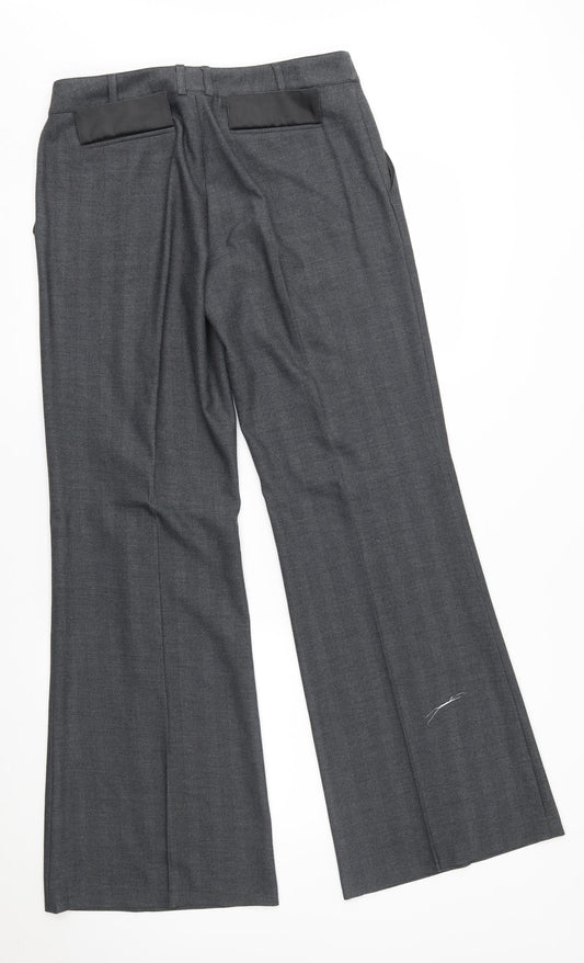 Womens UK Size 12 NEXT Regular Fit Bloomer Grey Trousers