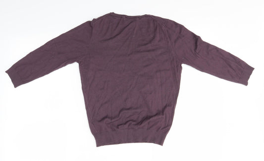 Womens UK Size 12 M&S Purple Pullover Jumper