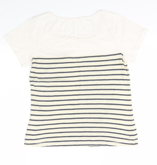 Womens UK Size S Preworn Multicoloured Basic T-Shirt