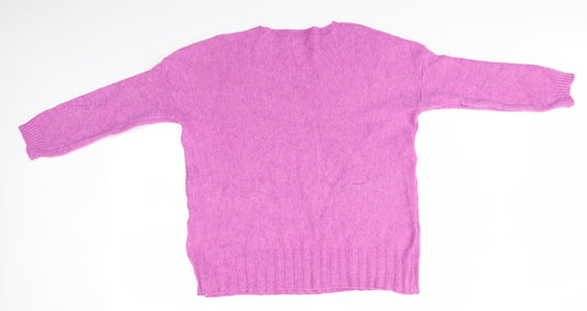 Preworn Womens Purple Full Zip Jumper Size M