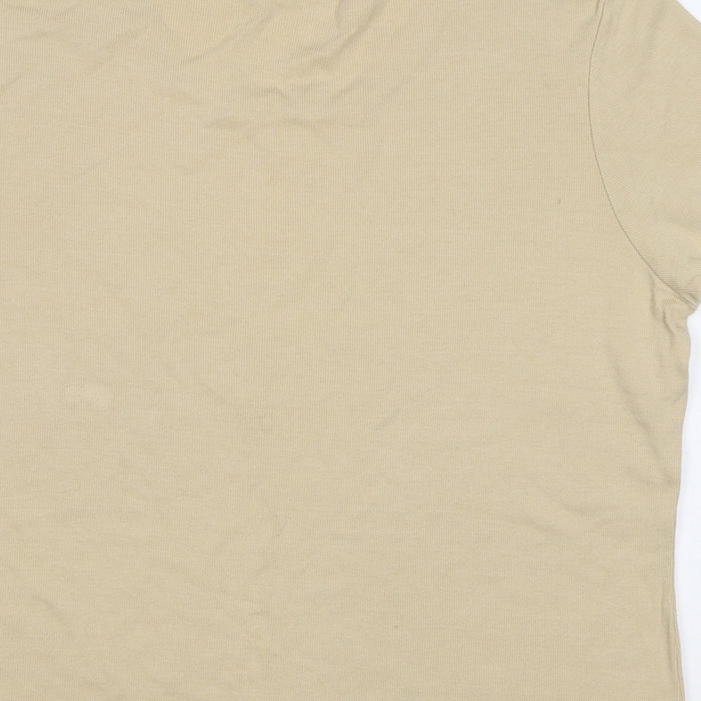 Womens UK Size XL Mackays Beige Basic Polo