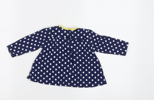 Little Me Baby Black Polka Dot A-Line Size 12 Months