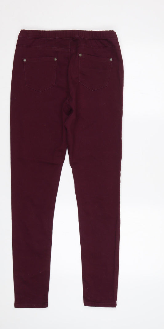 Womens UK Size 10 Jeans Regular Fit Jegging Purple Jeans
