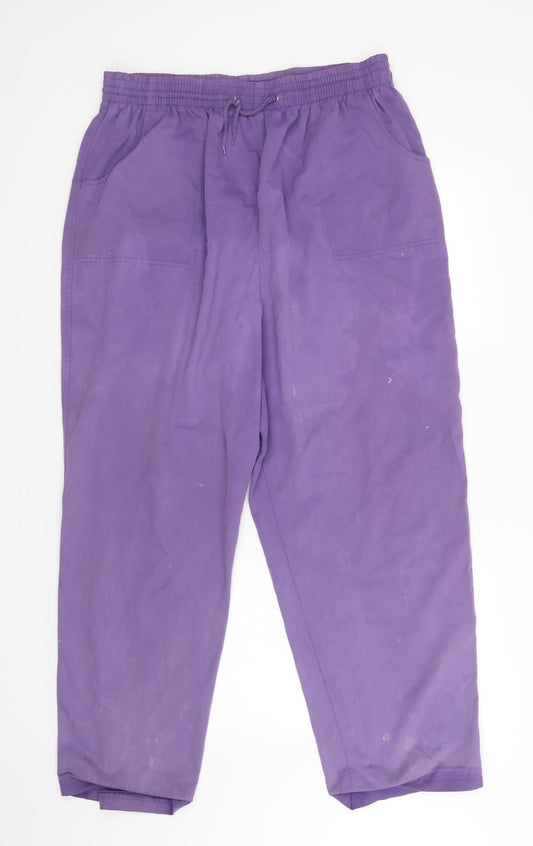 Summit Place Womens Purple Trousers Size 20 L28 in