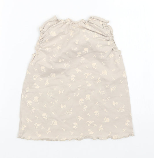 George Girls Grey Floral A-Line Size 12-18 Months