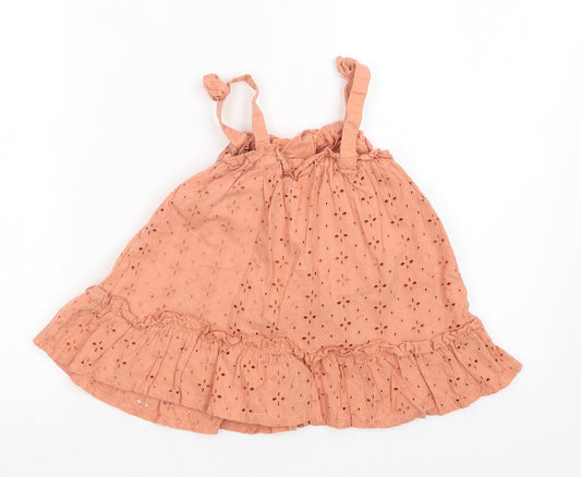 George Girls Orange A-Line Size 18-24 Months