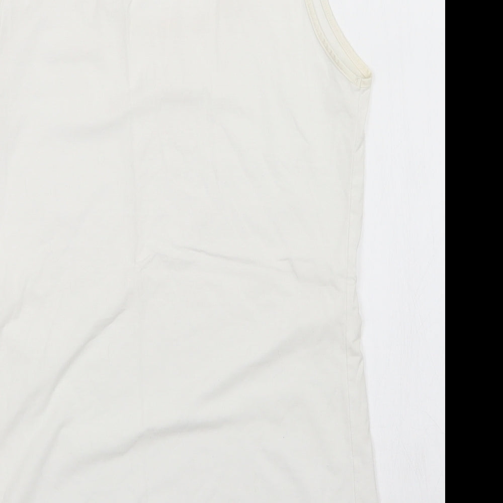 Womens UK Size 12 M&S White Basic Tank