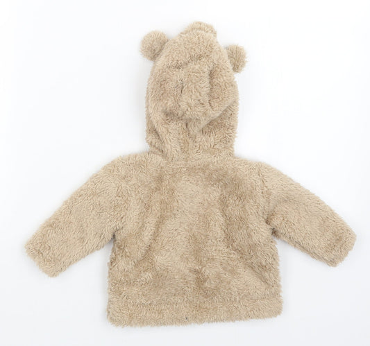 rocha Baby Brown Full Zip Jumper Size 0-3 Months