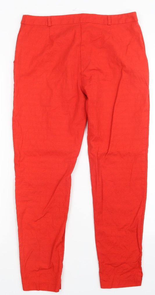 George Womens Red Trousers Size 10 L27 in
