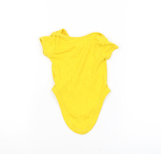 George Baby Yellow Babygrow One-Piece Size 0-3 Months - DINOSAURS