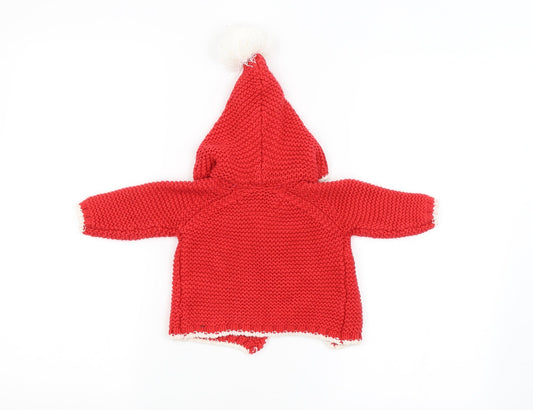 NEXT Baby Red Basic Coat Coat Size 3-6 Months