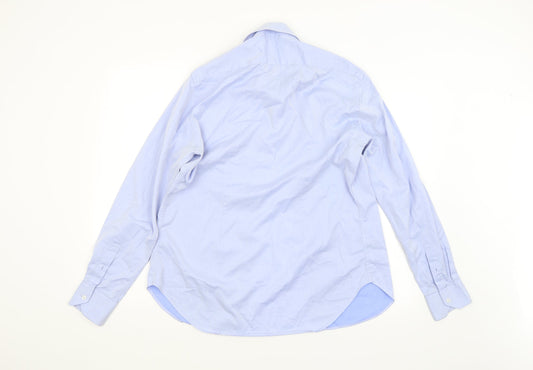 ZARA MAN Mens Blue Dress Shirt