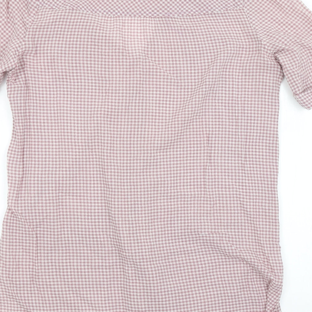 Womens UK Size L Preworn Purple Basic Button-Up