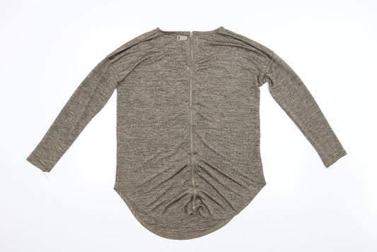 Quiz Womens Brown Basic Blouse Size M