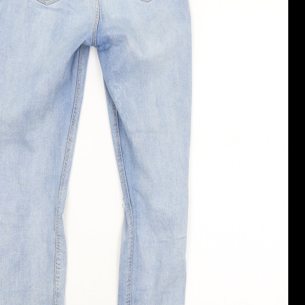 DENIM CO. Womens Blue Straight Jeans Size 12 L28 in