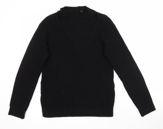 Womens UK Size 10 Select Black Pullover Jumper