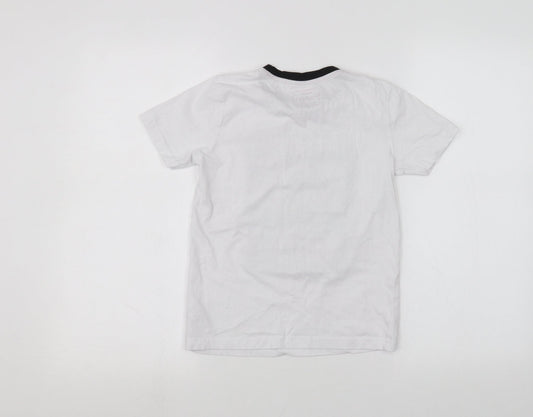 PEP&CO Boys White Basic T-Shirt Size 9-10 Years