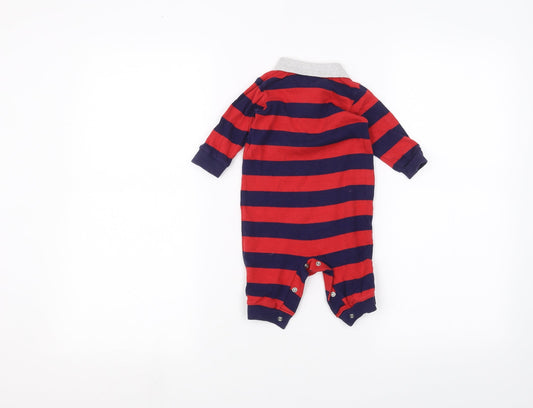 F&F Baby Red Striped Babygrow One-Piece Size 3-6 Months