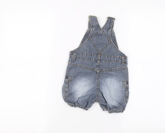 H&M Baby Blue Denim Dungaree One-Piece Size 3-6 Months
