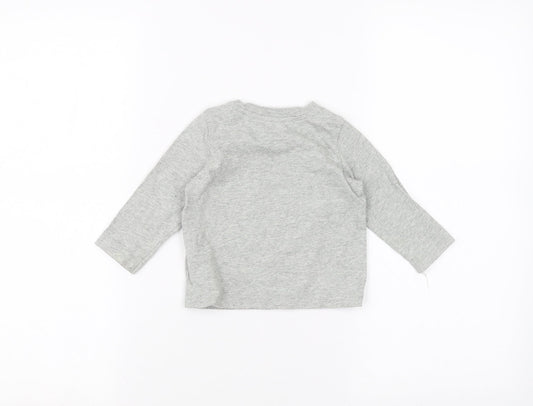 Gap Baby Grey Basic T-Shirt Size 6-9 Months