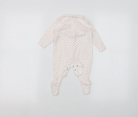 Earlydays Baby White Polka Dot Coverall One-Piece Size 3-6 Months