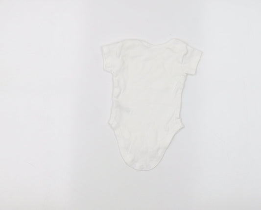 Nutmeg Baby White Babygrow One-Piece Size 0-3 Months