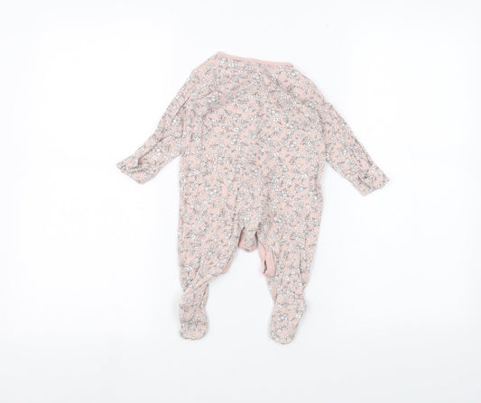 TU Baby Pink Floral Coverall One-Piece Size 3-6 Months