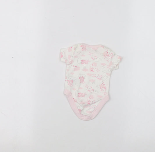 Mothercare Baby White Babygrow One-Piece Size 0-3 Months