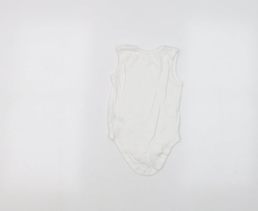 Nutmeg Baby White Babygrow One-Piece Size 12-18 Months