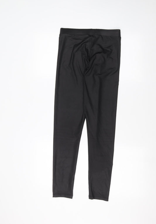 New Look Womens Black Trousers Size 8 L25 in