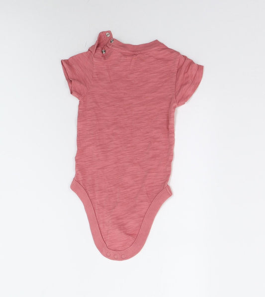 M&S Baby Pink Babygrow One-Piece Size 18-24 Months
