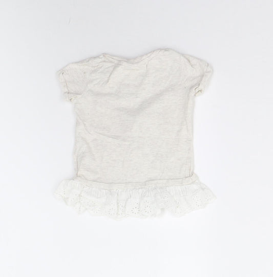 NEXT Baby Beige Basic T-Shirt Size 3-6 Months