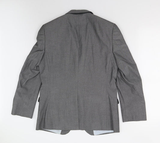 Mens UK Size 38 Burton Regular Grey Suit Jacket