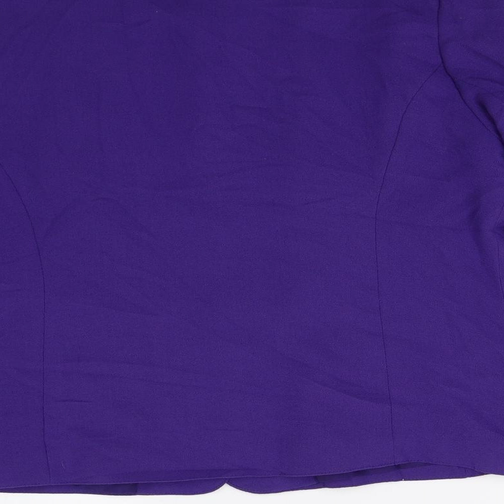 Womens UK Size 14 Features Regular Purple Blazer