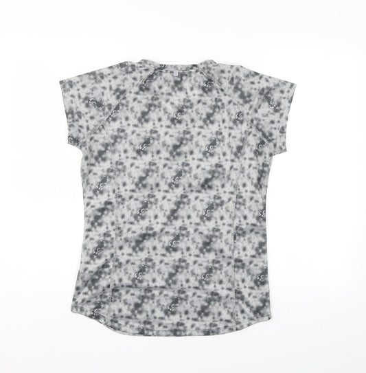 Crivit Womens Grey Camouflage Basic T-Shirt