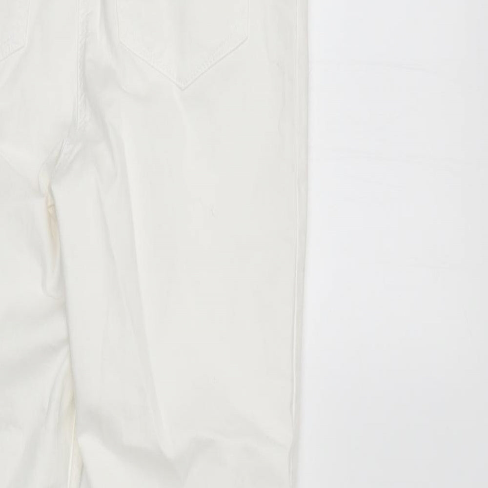 /Denim Womens White Denim Straight Jeans Size 10 L27 in