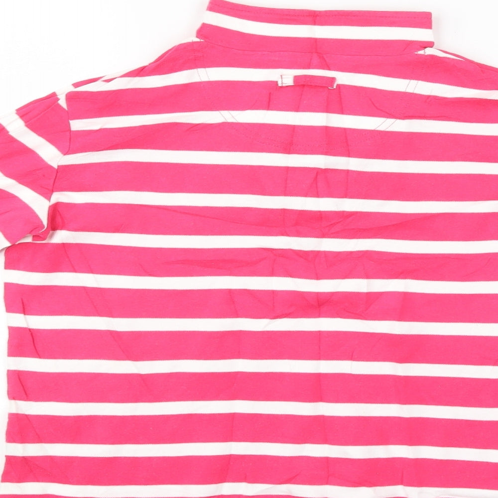 Damart Womens Pink Striped Pullover Jumper Size 10