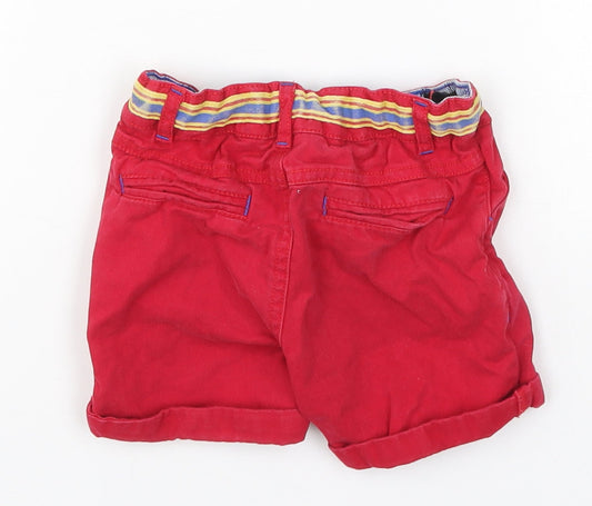 Monsoon Boys Red Cropped Trousers Size 12-18 Months