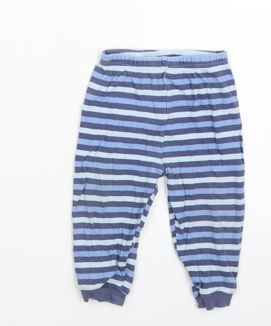 George Boys Blue Striped Capri Pyjama Pants Size 9-12 Months