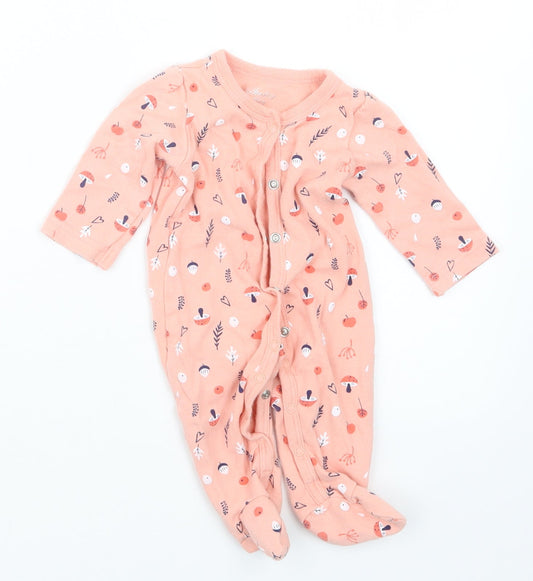 Sterling Girls Pink Geometric Babydoll One Piece Size 0-3 Months