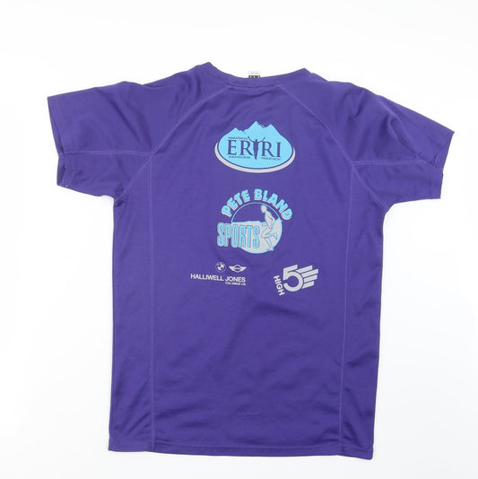 Roly Mens Purple Basic T-Shirt Size S