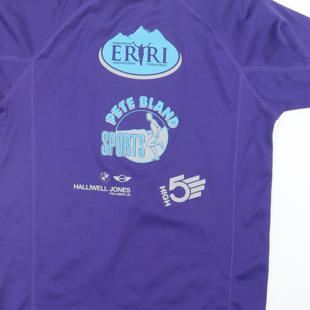 Roly Mens Purple Basic T-Shirt Size S