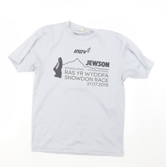 Mens UK Size S Awdis Grey T-Shirt