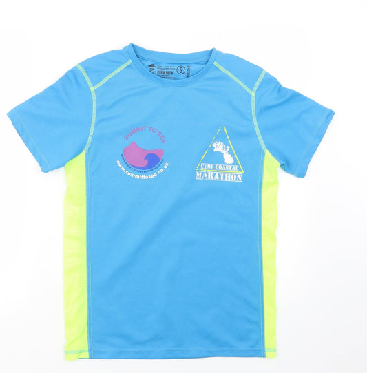Titan Mens Blue Basic T-Shirt Size S
