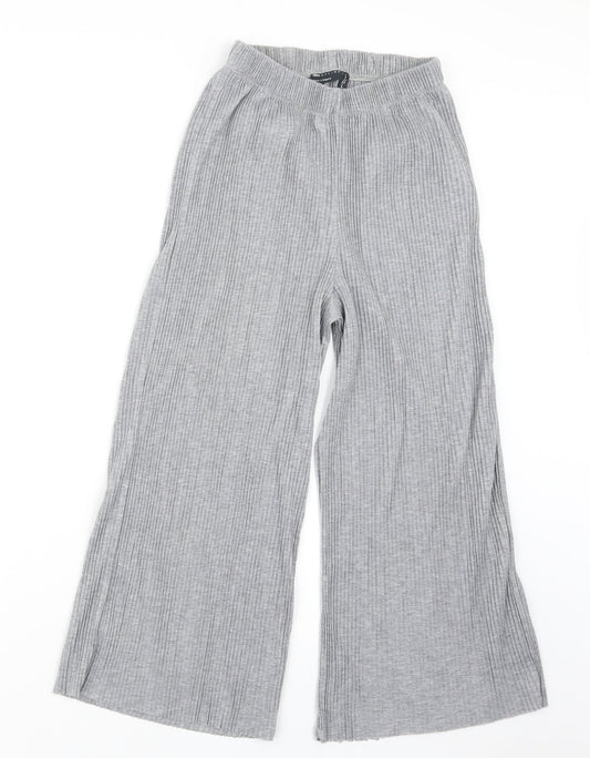 Womens UK Size 4 ASOS Regular Fit Grey Trousers