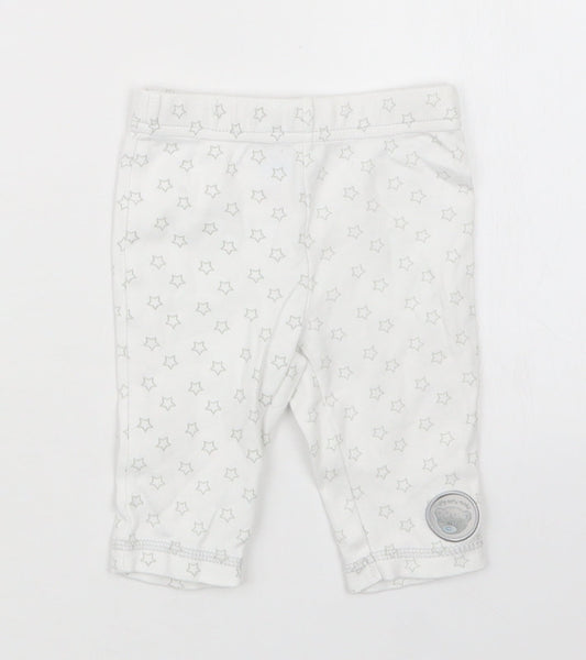 F&F Girls White Geometric Capri Pyjama Set Size 0-3 Months - Tatty Teddy