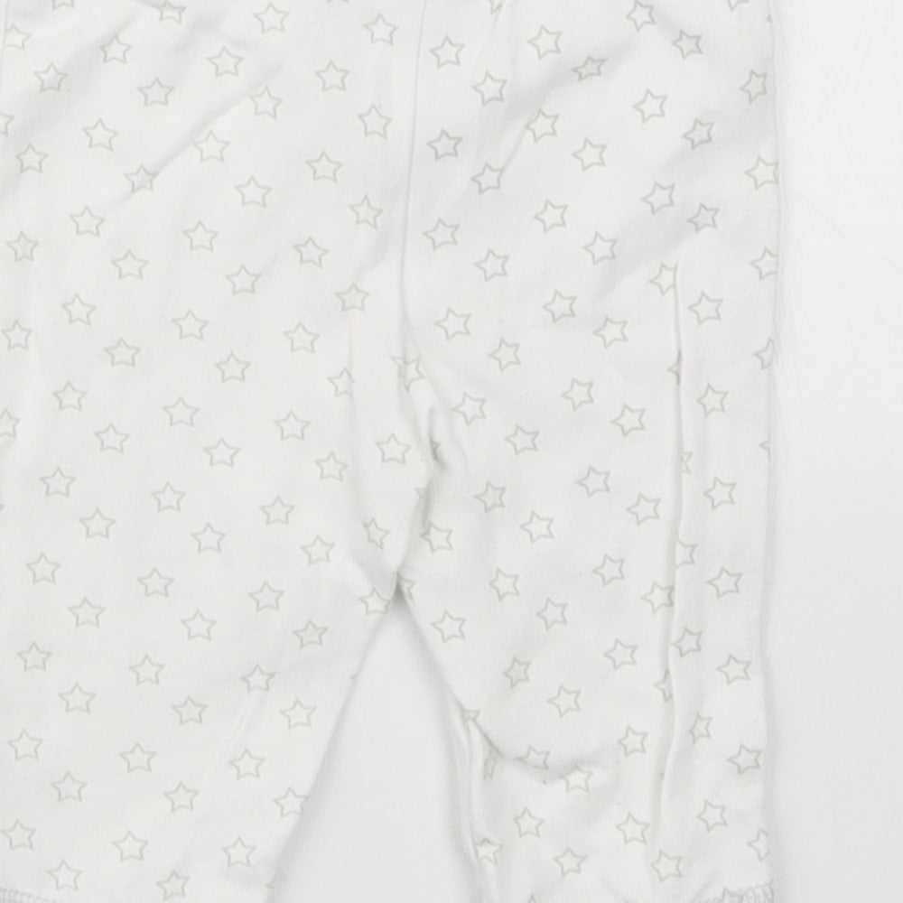 F&F Girls White Geometric Capri Pyjama Set Size 0-3 Months - Tatty Teddy